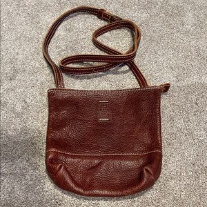 Portland Leather Brown Crossbody Bag